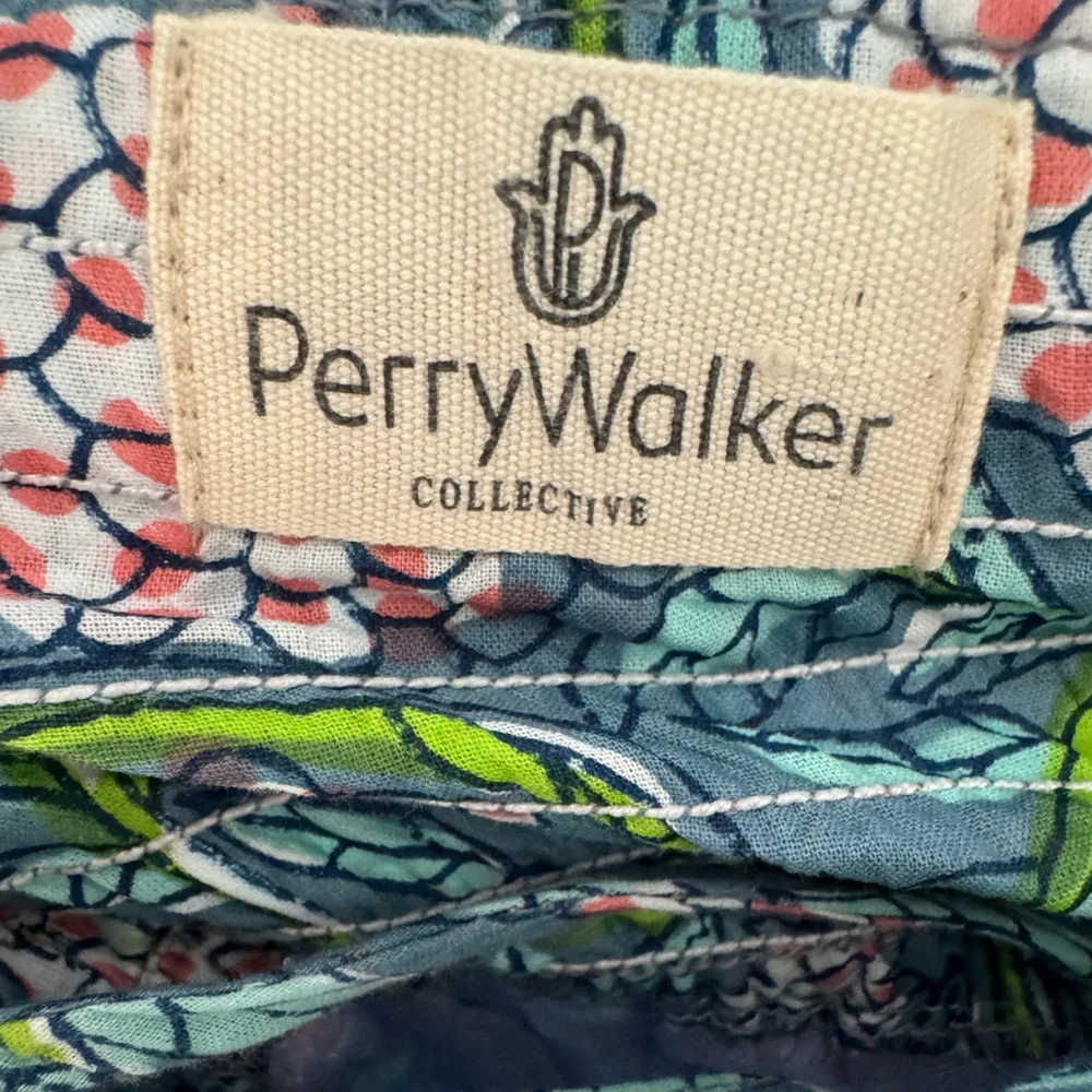 Perry Walker Annie Maxi III Blue Green Dress‎ One Size